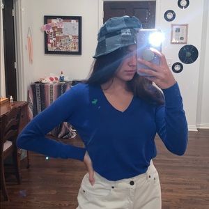 abercrombie royal blue sweater